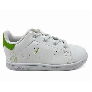 Kids Adidas Stan Smith Kermit the Frog Sneakers White Green Toddler Size 10K